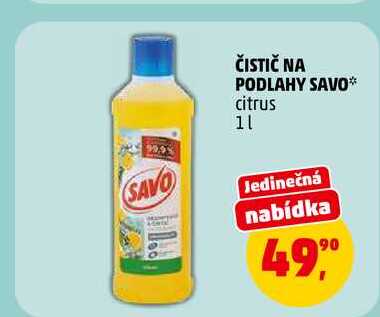 ČISTIČ NA PODLAHY SAVO, 1 l