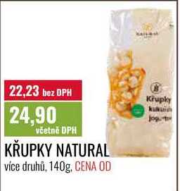 KŘUPKY NATURAL 140g
