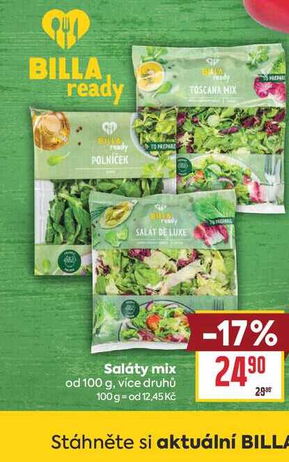 Saláty mix od 100 g