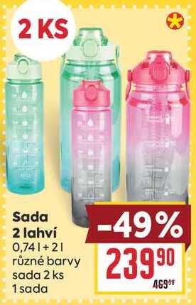 Sada 2 lahví 0,741 +2l