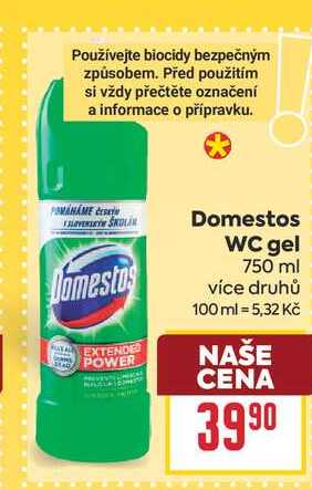 Domestos WC gel 750 ml 