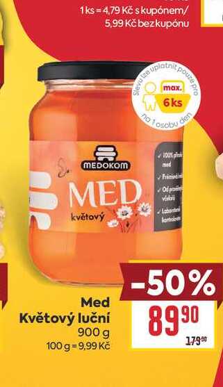 Med Květový luční 900 g 