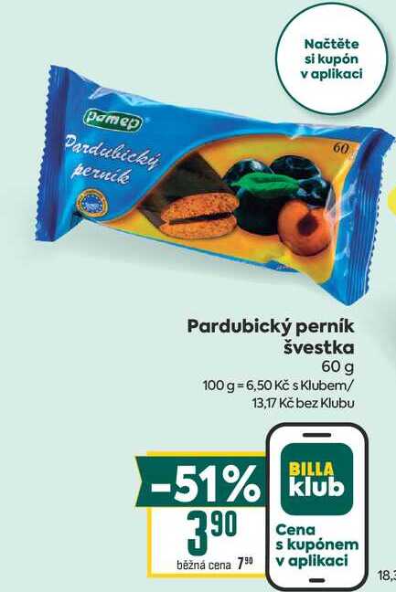 Pardubický perník švestka 60 g