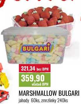 MARSHMALLOW BULGARI jahody 60ks, zmrzlinky 240ks 