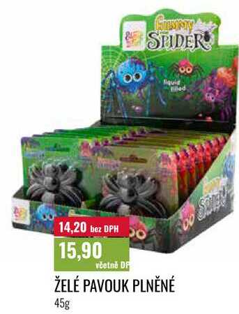 ŽELÉ PAVOUK PLNĚNÉ 45g 