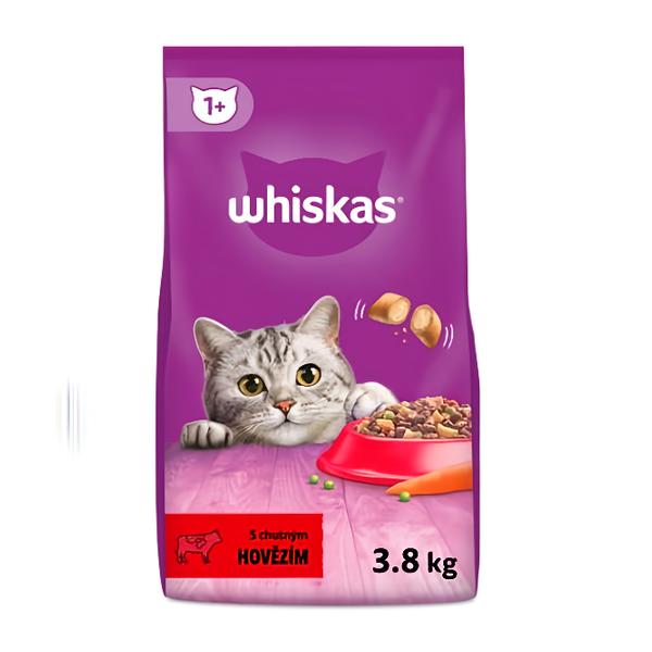 Whiskas Granule hovězí pro dospělé kočky