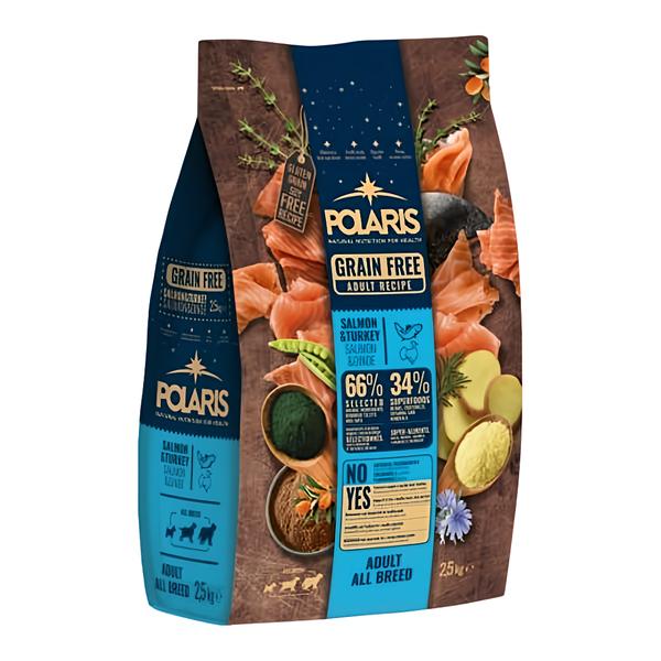Polaris bezobilné granule s Adult s lososem a krůtím