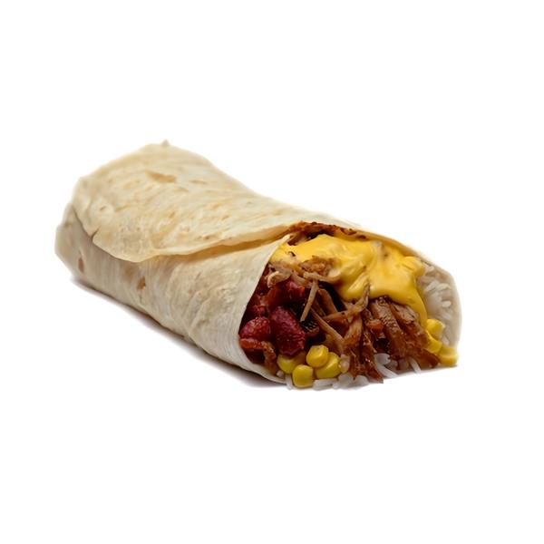 Fresh Fridge Vepřové burrito s čedarovou omáčkou
