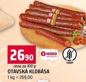 OTAVSKÁ KLOBÁSA 100g
