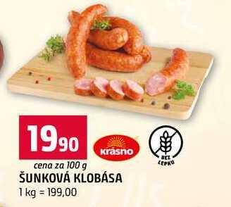 ŠUNKOVÁ KLOBÁSA 100g