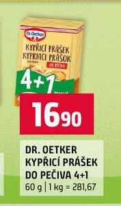 DR. OETKER KYPŘICÍ PRÁŠEK DO PEČIVA 4+1 60 g 