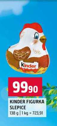KINDER FIGURKA SLEPICE 138 g