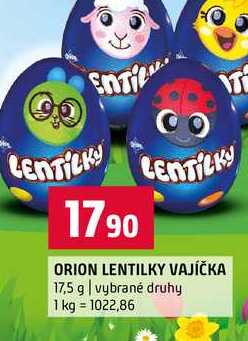 ORION LENTILKY VAJÍČKA 17,5 g vybrané druhy 