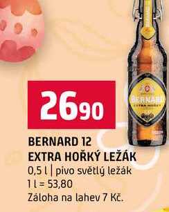 BERNARD 12 EXTRA HOŘKÝ LEŽÁK 0,5l pivo světlý ležák