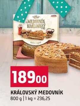 KRÁLOVSKÝ MEDOVNÍK 800 g