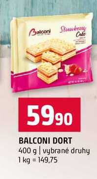 BALCONI DORT 400 g vybrané druhy