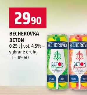 BECHEROVKA BETON 0,25l vol. 4,5%