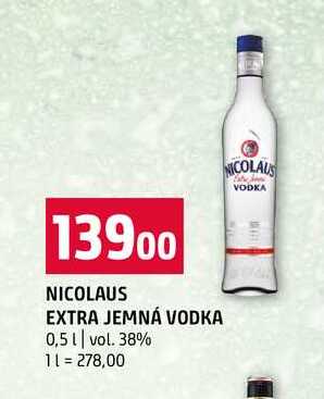 NICOLAUS EXTRA JEMNÁ VODKA 0,5 l vol. 38%