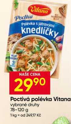 Vitana Poctivá polévka 78-120 g
