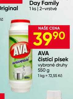 AVA čistící písek vybrané druhy 550 g 