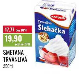 SMETANA TRVANLIVÁ 250ml 