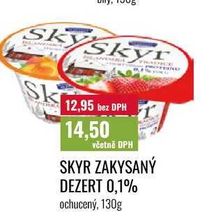 SKYR ZAKYSANÝ DEZERT 0,1% 130g 