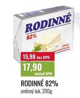 RODINNÉ 82% 200g 