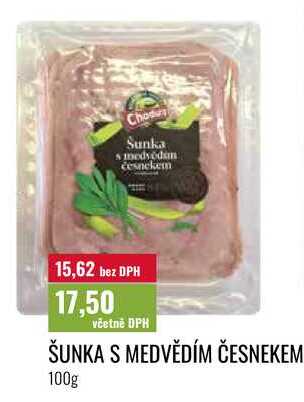 ŠUNKA S MEDVĚDÍM ČESNEKEM 100g 