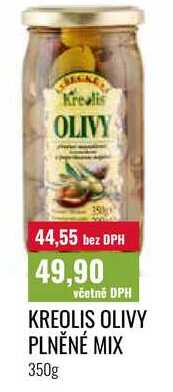 KREOLIS OLIVY PLNĚNÉ MIX 350g 