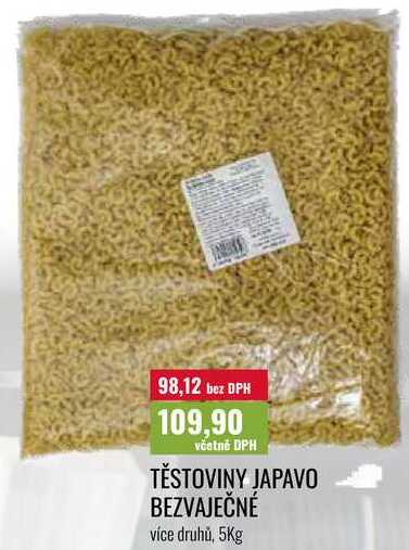 TĚSTOVINY JAPAVO BEZVAJEČNÉ 5Kg 