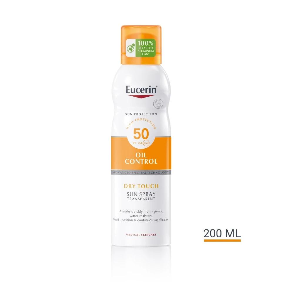 Eucerin Sun Dry Touche Transparentní sprej na opalování SPF 50 200 ml Lékárna LEMON