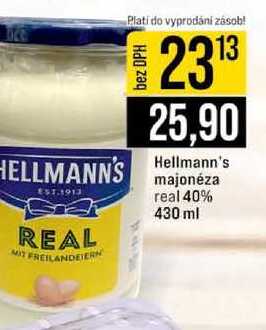 Hellmann's majonéza real 40% 430 ml 