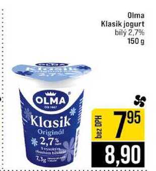 Olma Klasik jogurt bily 2,7% 150 g 