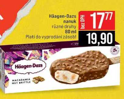 Häagen-Dazs nanuk různé druhy 80 ml 