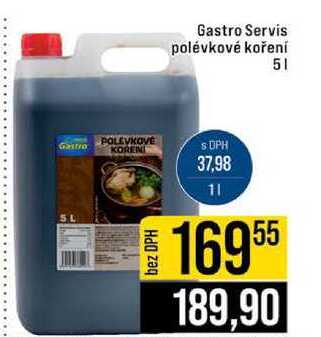 Gastro Servis polévkové koření 5l