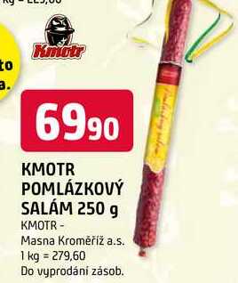 KMOTR POMLÁZKOVÝ SALÁM 250 g 