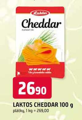 LAKTOS CHEDDAR 100 g plátky