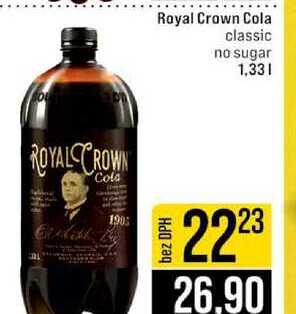 Royal Crown Cola classic no sugar 1,33l