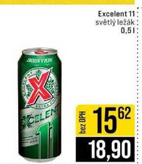 Excelent 11 světlý ležák 0,5l