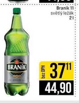 Braník 11 světlý ležák 2l