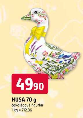 HUSA 70 g čokoládová figurka 