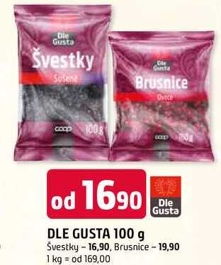DLE GUSTA 100 g Švestky