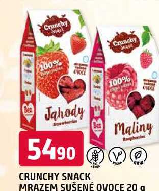 CRUNCHY SNACK MRAZEM SUŠENÉ OVOCE 20 g