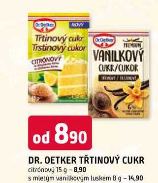 DR. OETKER TŘTINOVÝ CUKR citrónový 15 g 