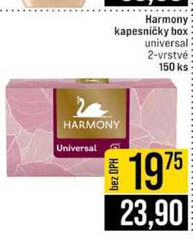 Harmony kapesničky box universal 2-vrstvé 150 ks 
