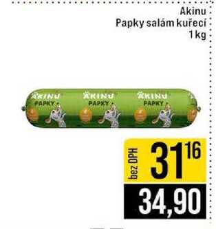 Akinu Papky salám kuřecí 1kg