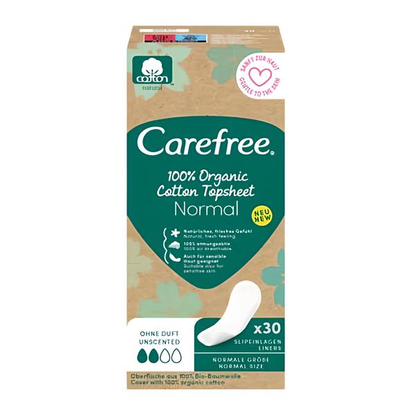 Carefree Organic Cotton Slipové vložky Normal