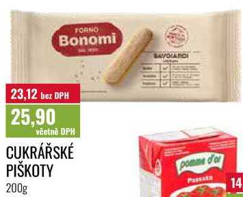 CUKRÁŘSKÉ PIŠKOTY 200g 