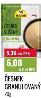 ČESNEK GRANULOVANÝ 20g 