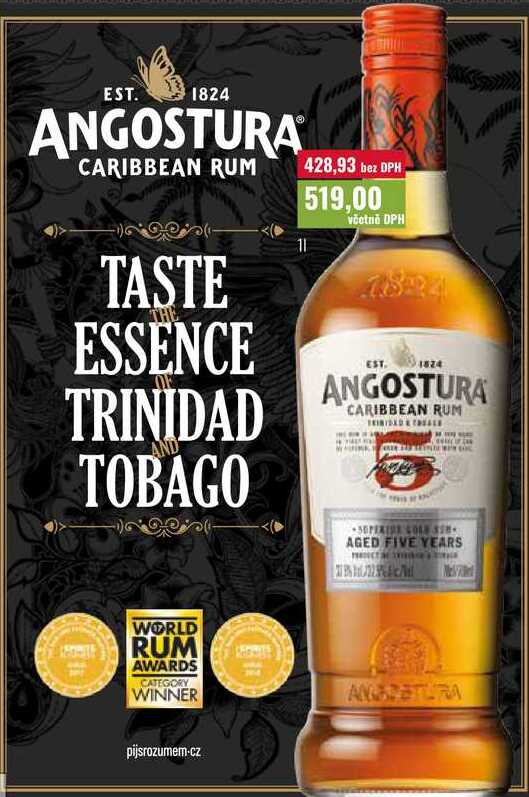 ANGOSTURA CARIBBEAN RUM 1l